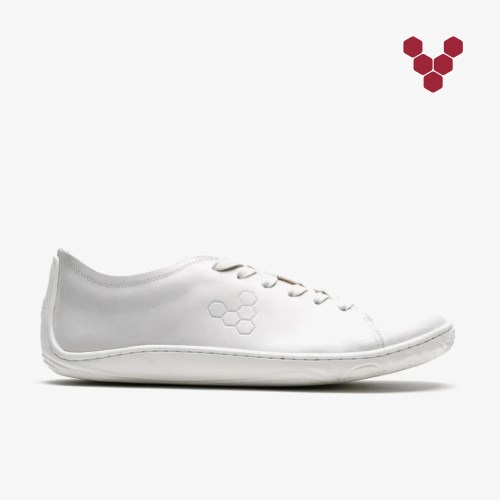 Vivobarefoot Addis Mens Trainers White UK NJYZ